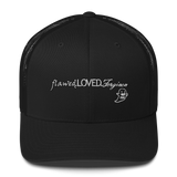 flawed.LOVED.Forgiven Trucker - Black | Navy/White | Pink