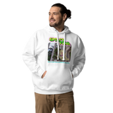 Toss Out Fear Hoodie - White | Grey
