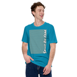 Fear All Over Panel Tee - Aqua | Maroon | Mustard