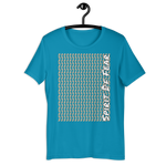 Fear All Over Panel Tee - Aqua | Maroon | Mustard