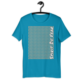 Fear All Over Panel Tee - Aqua | Maroon | Mustard