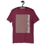 Fear All Over Panel Tee - Aqua | Maroon | Mustard