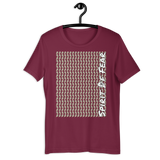 Fear All Over Panel Tee - Aqua | Maroon | Mustard