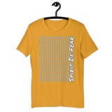 Fear All Over Panel Tee - Aqua | Maroon | Mustard