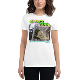 Toss Out Fear Women's Tee - White | Grey